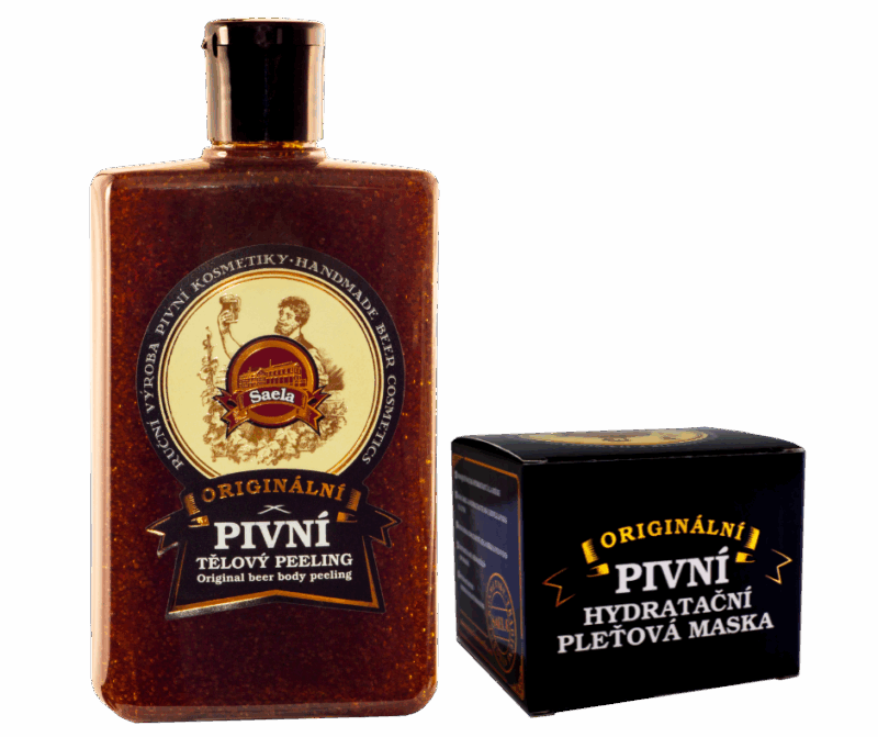 Zestaw: piwny peeling + piwna nawilżająca maseczka