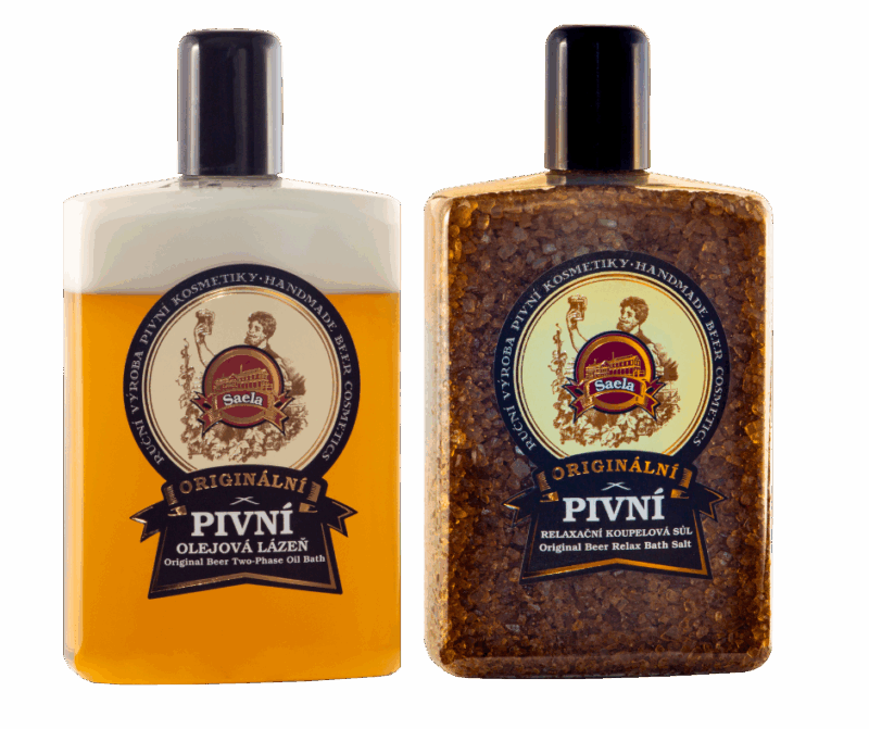 Zestaw: piwny olejek i piwna sól.