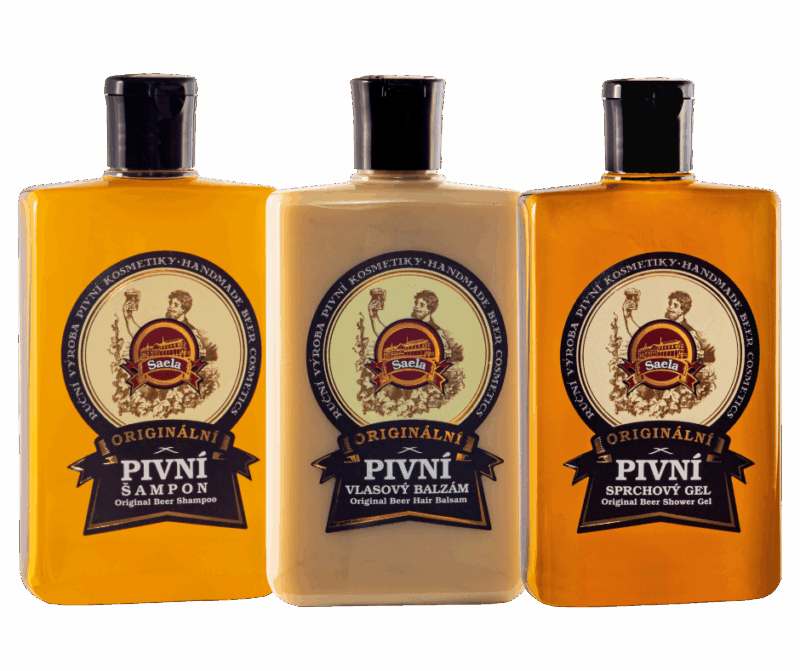 Zestaw: piwny szampon, piwna odżywka i piwny żel