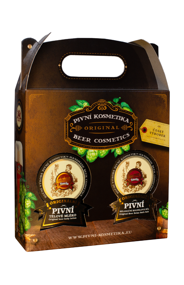Zestaw 500 ml  nr 5 Piwne mleczko i sól do kąpieli